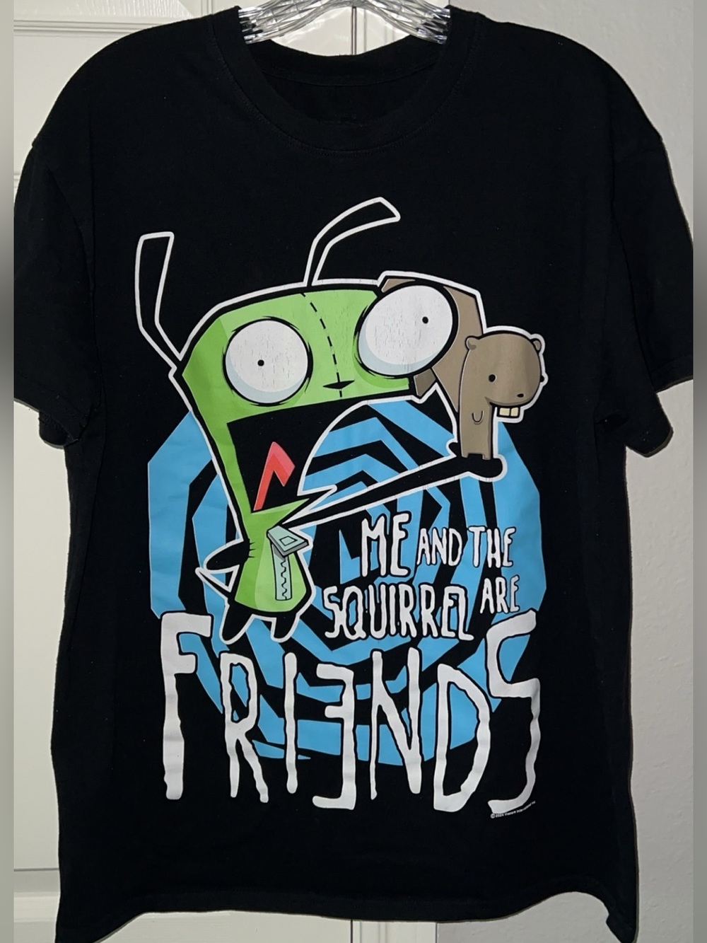 Nickelodeon Invaders Zim sz Large Black Tshirt